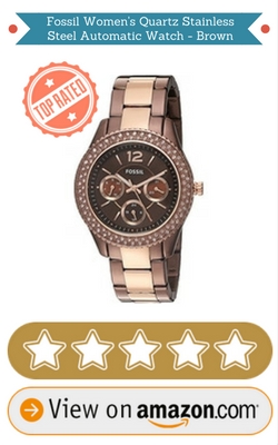 Fossil Women's Quartz Stainless Steel Automatic Watch - Brown