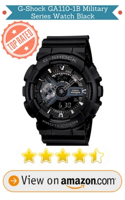 Best Rated - G-Shock GA110-1B Military Series Watch Black