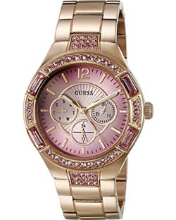 GUESS Women's Trend-Right Rose Gold-Tone Sporty Watch