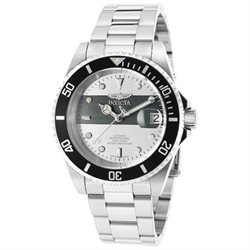 Invicta Men's 16131 Pro Diver Stainless Steel Automatic Watch with Black Bezel