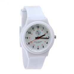 Prestige Medical Nurse White Scrub Watch