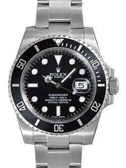 Rolex Submariner Black Dial Ceramic Bezel Steel