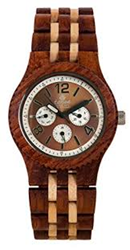 Tense Adventure Vernon Triple Dial Multifunction Jumbo Rosewood Maple Wood Watch