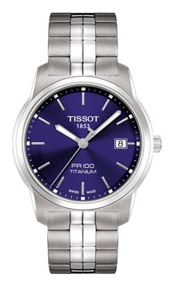 Tissot Men's Swiss Quartz Titanium Automatic Watch, Color:Silver-Toned